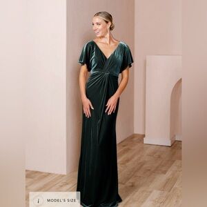 Revelry, Gwen Velvet Bridesmaid Dress